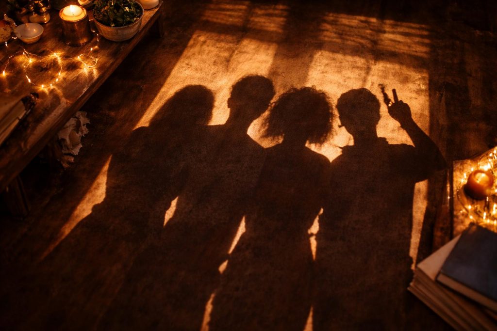 Shadows and light on wooden floor (Copy)