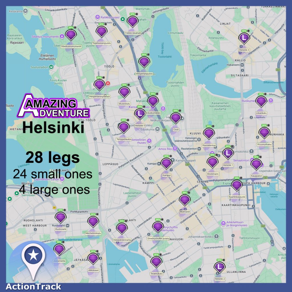 Helsinki Amazing Adventure etapit 2026